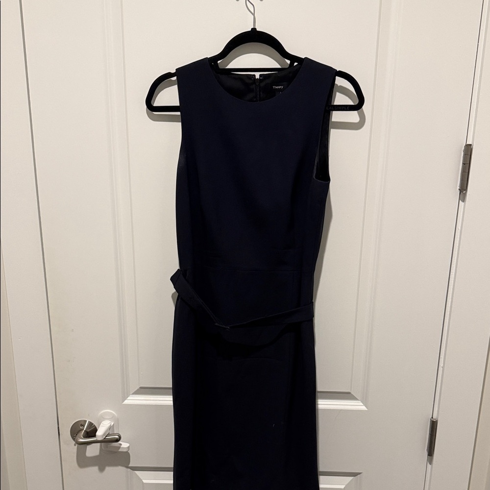 Theory Midnight Blue Midi Dress pl